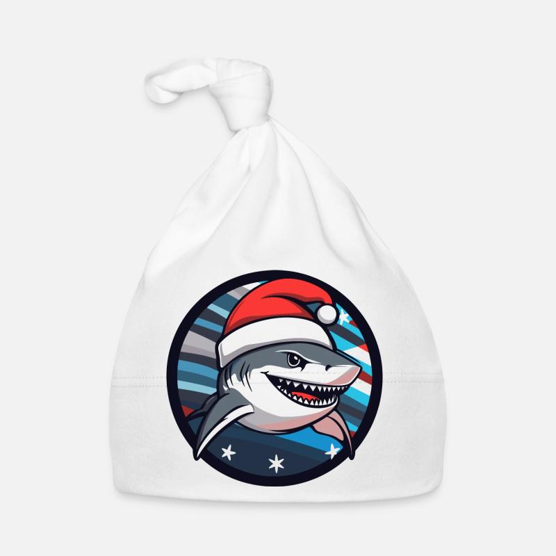 Requin Noël Animal Bonnet bio Bébé