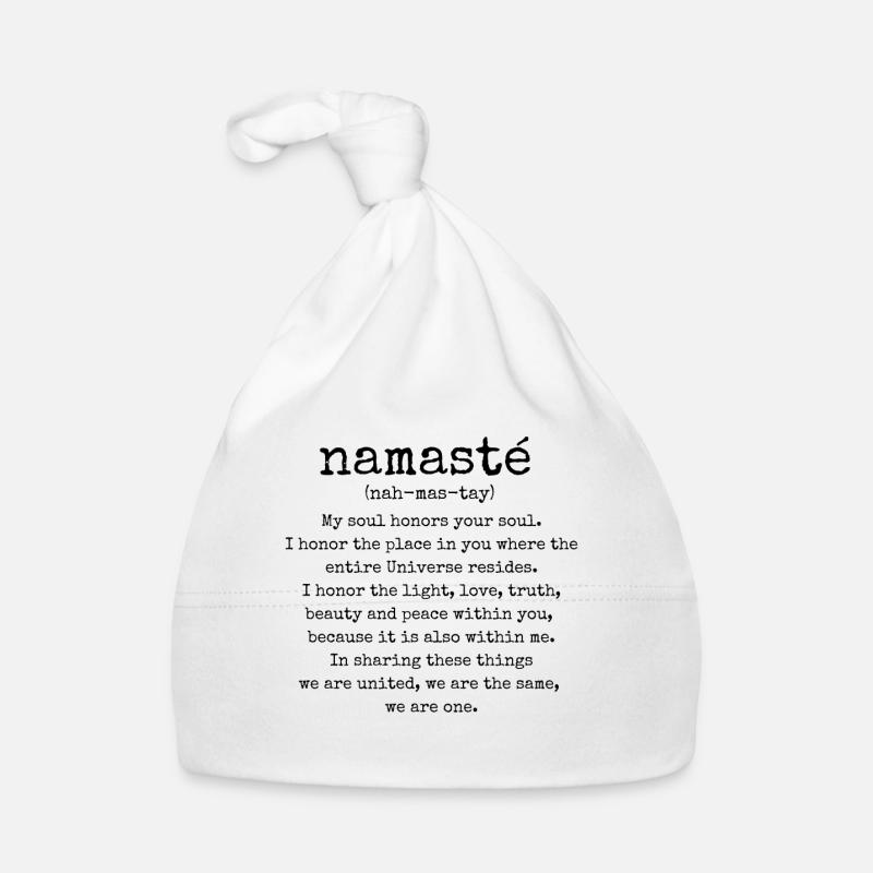 Namaste Meaning Organic Baby Cap