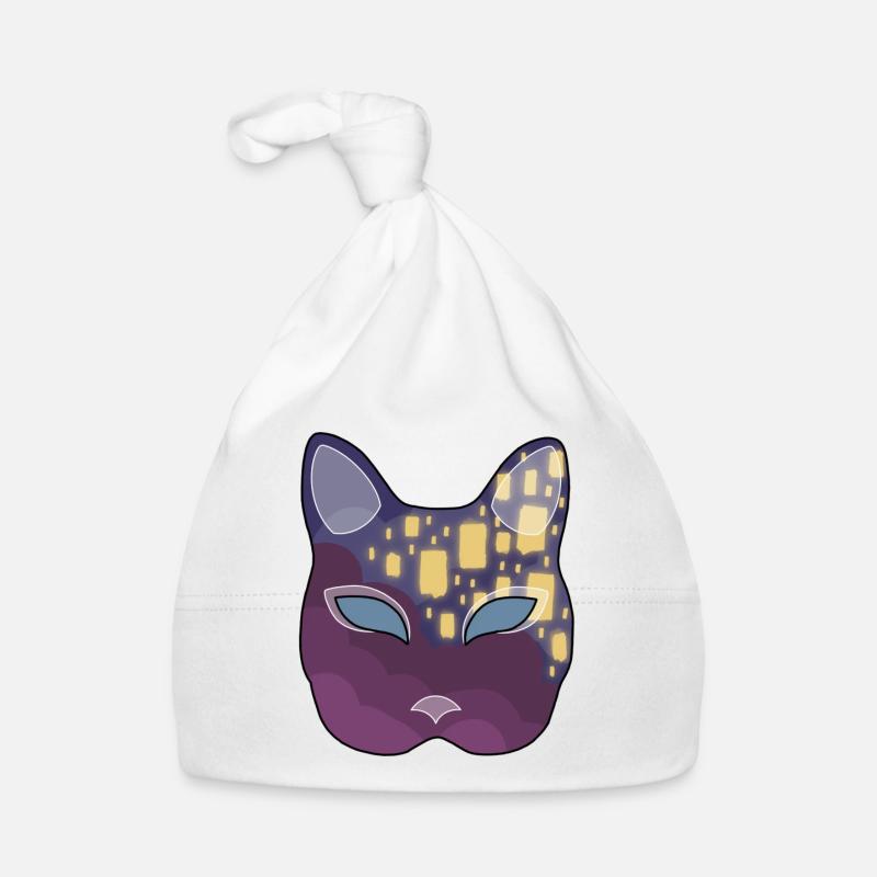 Lantern Neko Mask Organic Baby Cap