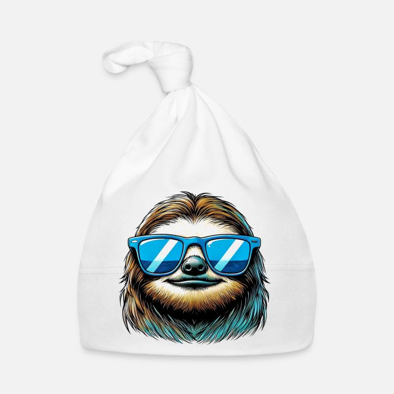 Faultier Baby Bio-Mütze