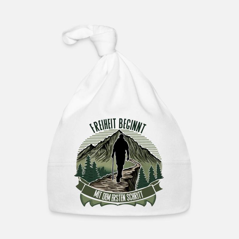 Freedom begins with the first step – hiking Organic Baby Cap