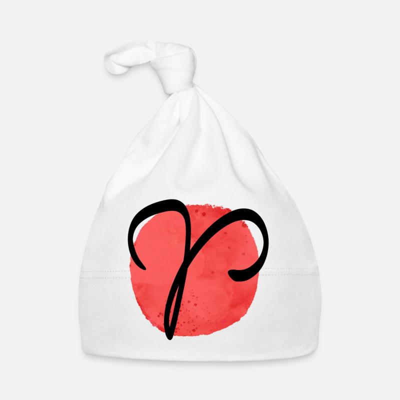 Sternzeichen Widder Baby Bio-Mütze