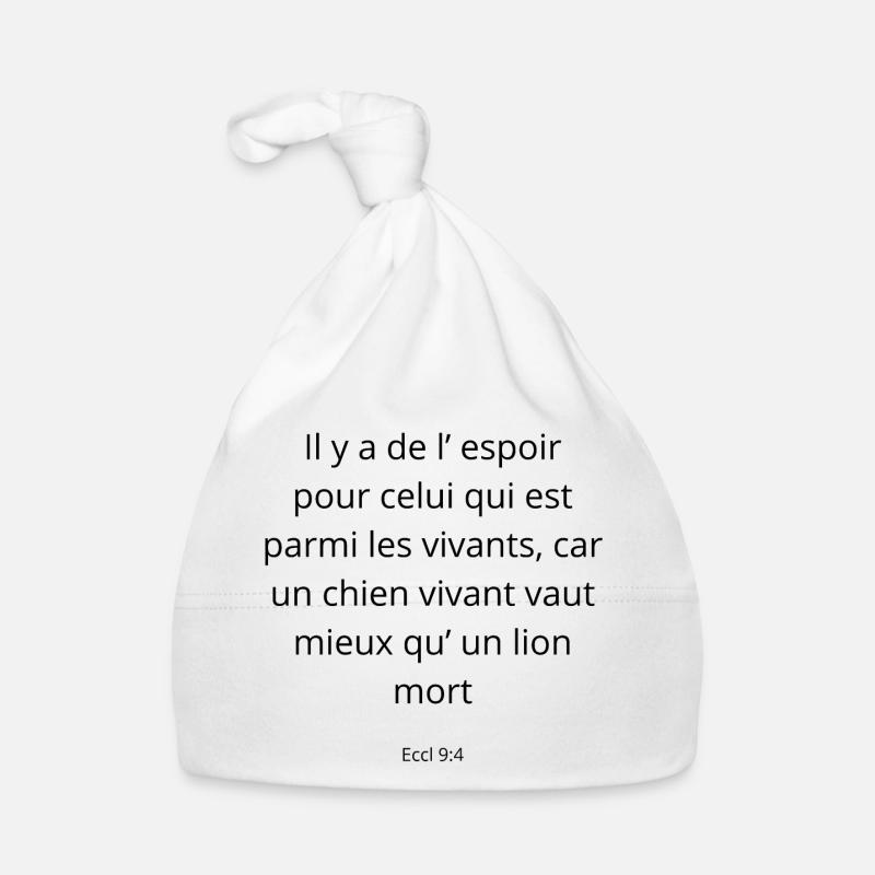 Ecrit divin  Bonnet bio Bébé