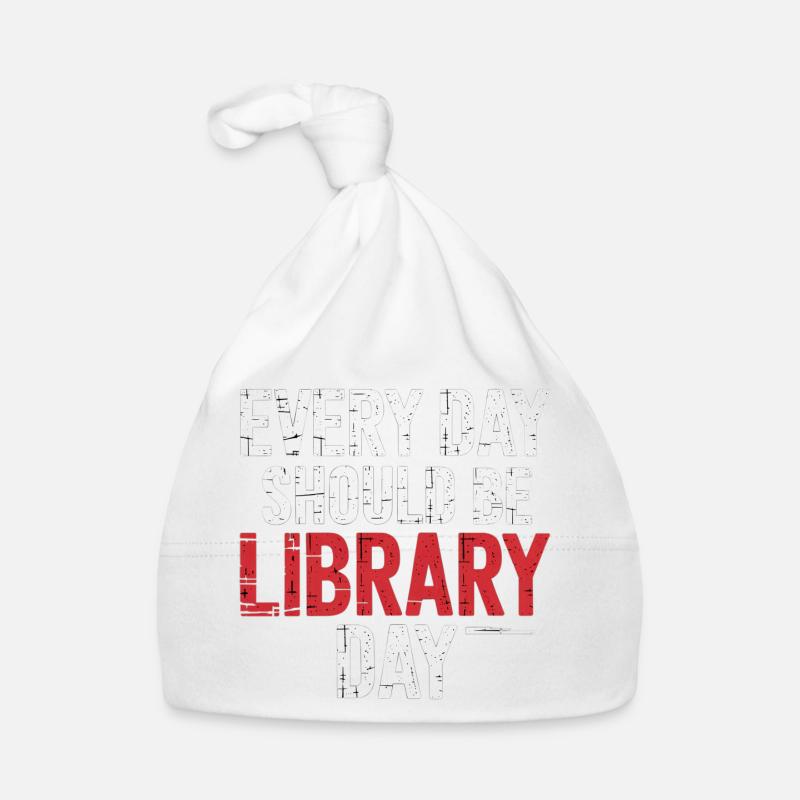 Every Day Should Be Library Day 7 Baby Bio-Mütze