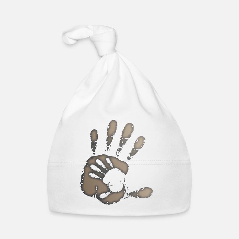 ZEIGER - GRAU Baby Bio-Mütze