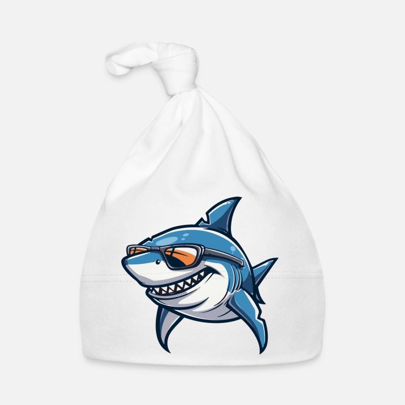 Shark Comic Cool Organic Baby Cap