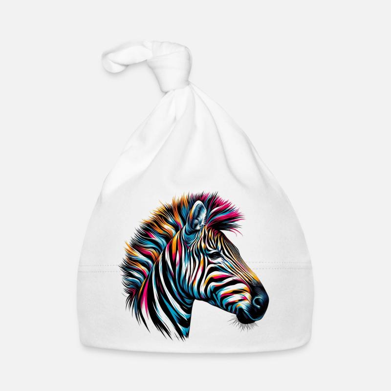 Zebra Baby Bio-Mütze