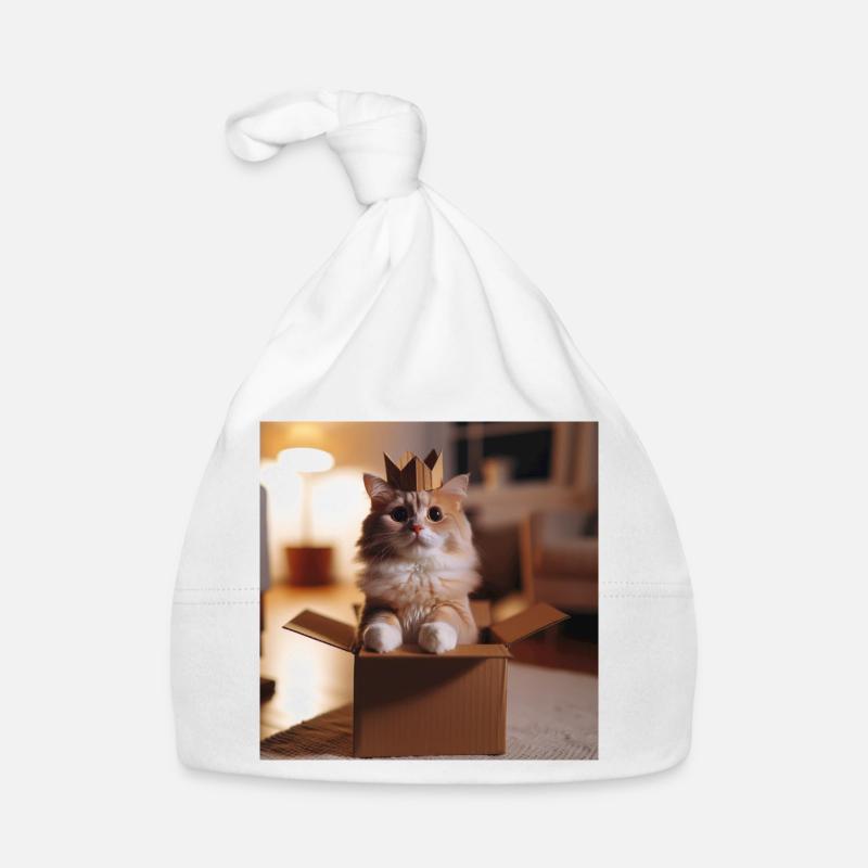 Funny Cat Organic Baby Cap