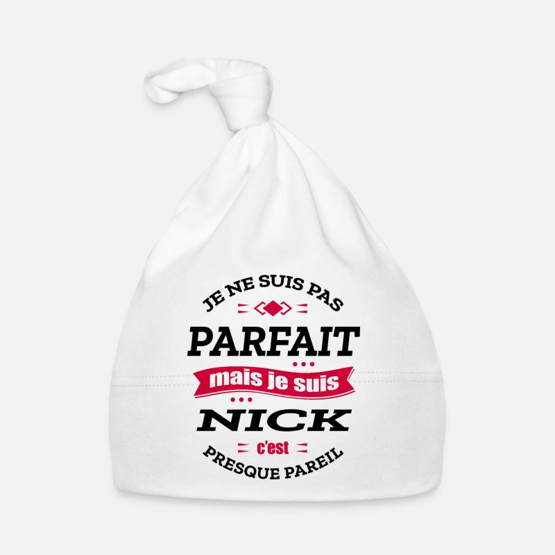 NICK PARFAIT - PRENOM NICK Bonnet bio Bébé
