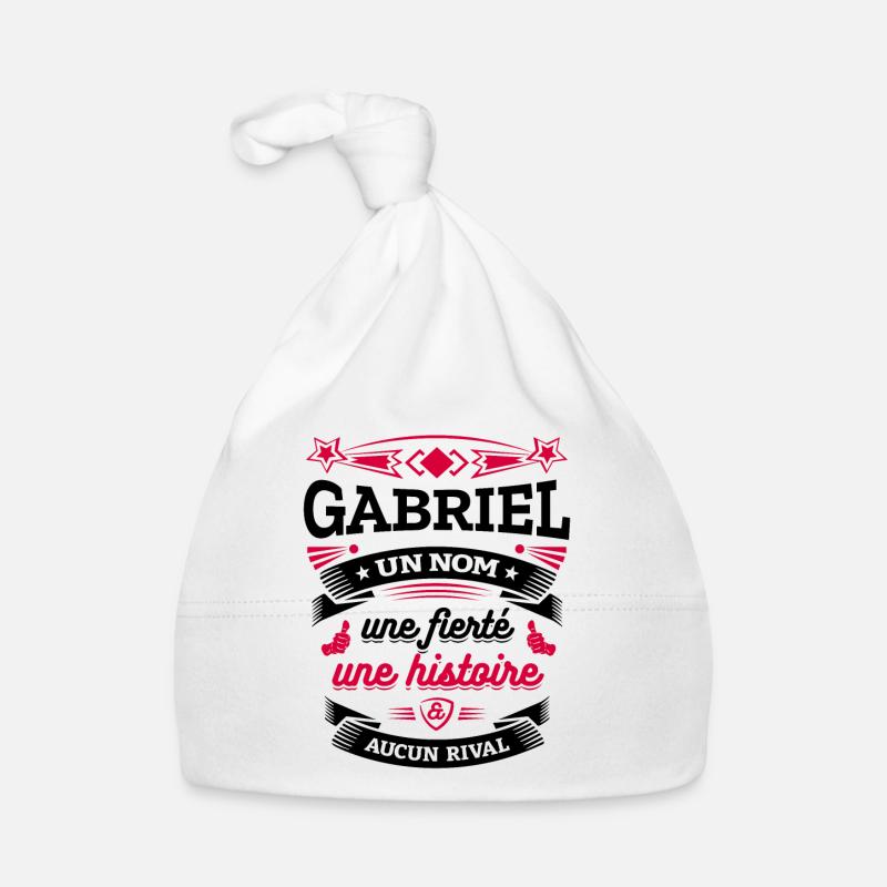 GABRIEL UN NOM UNE FIERTÉ AUCUN RIVAL Bonnet bio Bébé