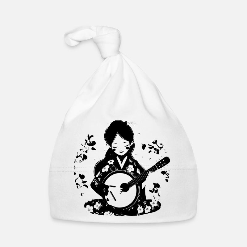 Banjo player Organic Baby Cap