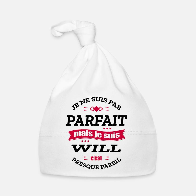 WILL PARFAIT - PRENOM WILL Bonnet bio Bébé