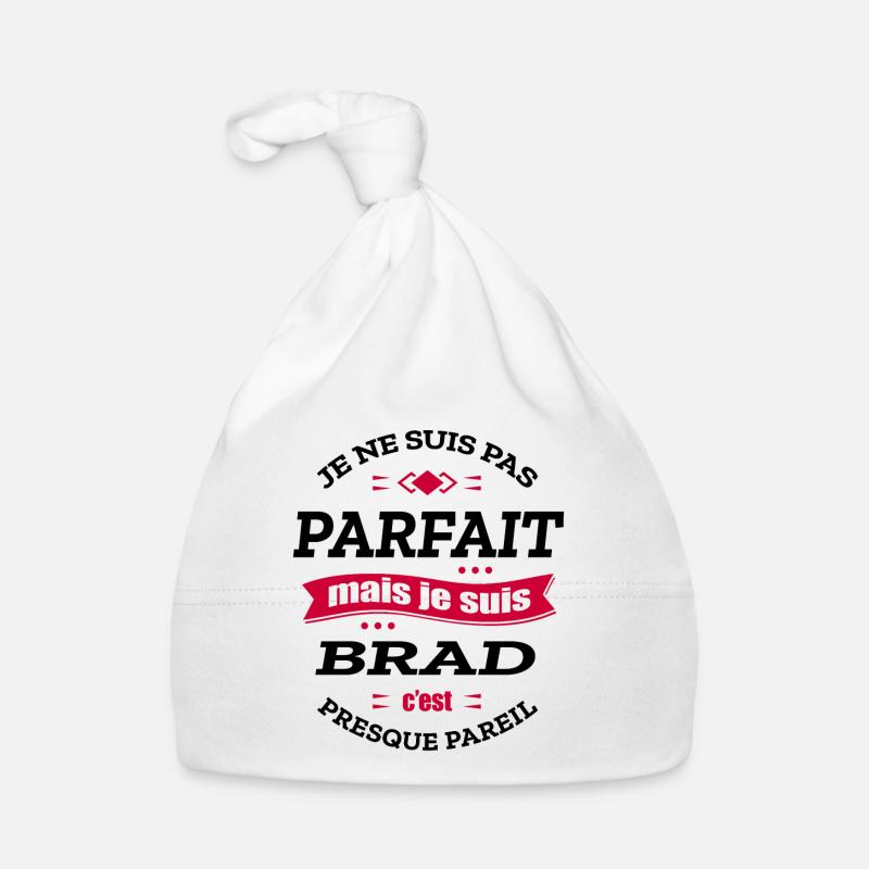 BRAD PARFAIT - PRENOM BRAD Bonnet bio Bébé