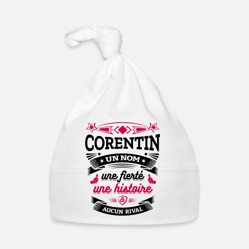 CORENTIN UN NOM UNE FIERTÉ AUCUN RIVAL Bonnet bio Bébé
