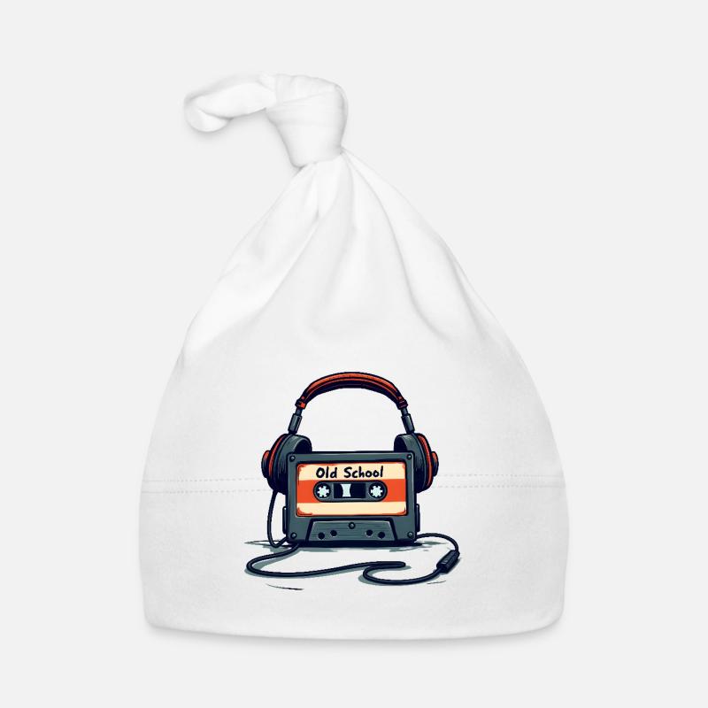 Lecteur de cassettes rétro avec casque Bonnet bio Bébé