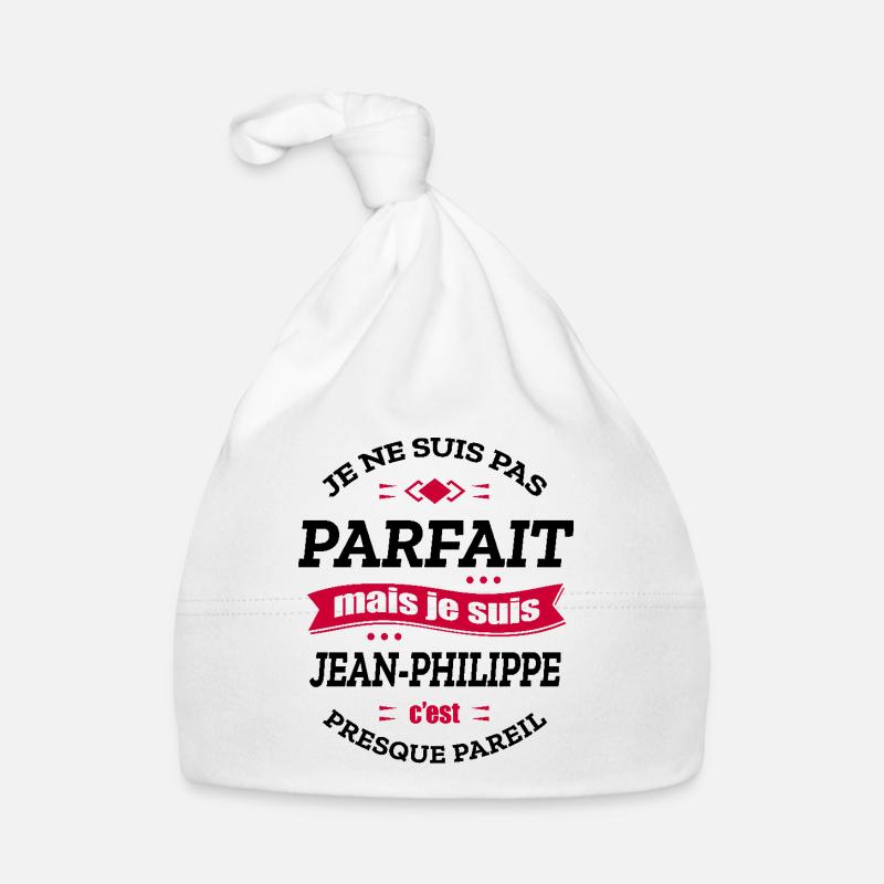 JEAN-PHILIPPE PARFAIT - PRENOM JEAN-PHILIPPE - Bonnet bio Bébé - blanc