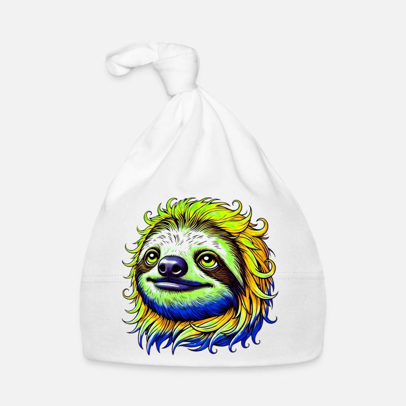 Sloth Organic Baby Cap