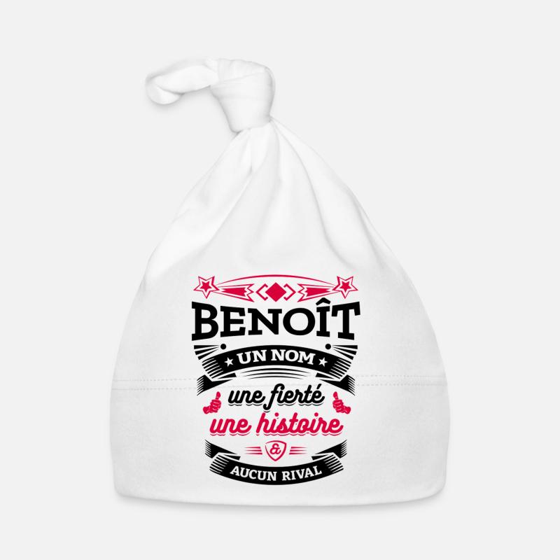 BENOÎT UN NOM UNE FIERTÉ AUCUN RIVAL Bonnet bio Bébé