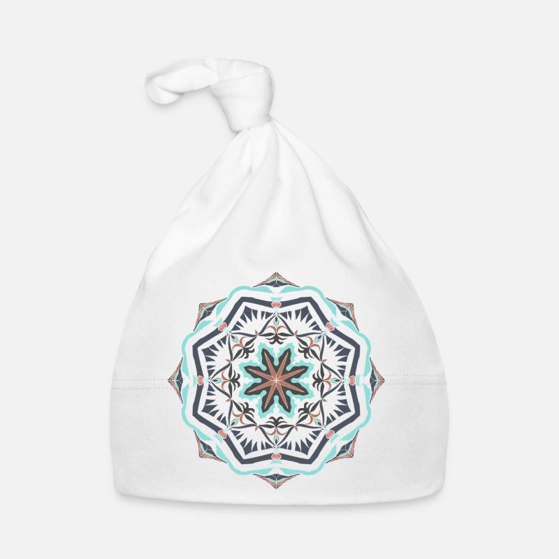Seestern Mandala Baby Bio-Mütze