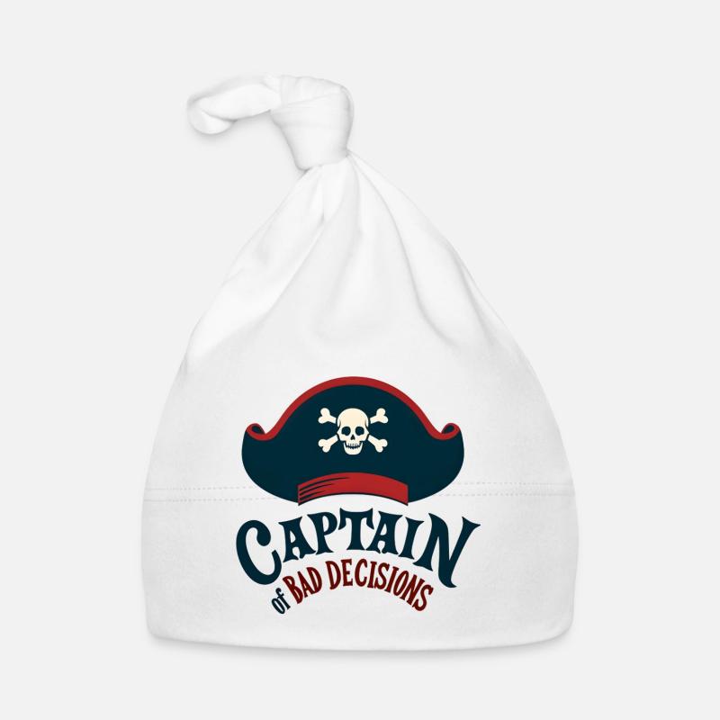 Capitaine des mauvaises décisions Bonnet bio Bébé