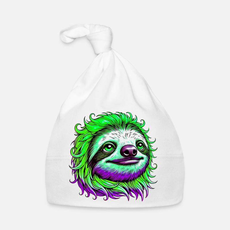 Faultier Baby Bio-Mütze