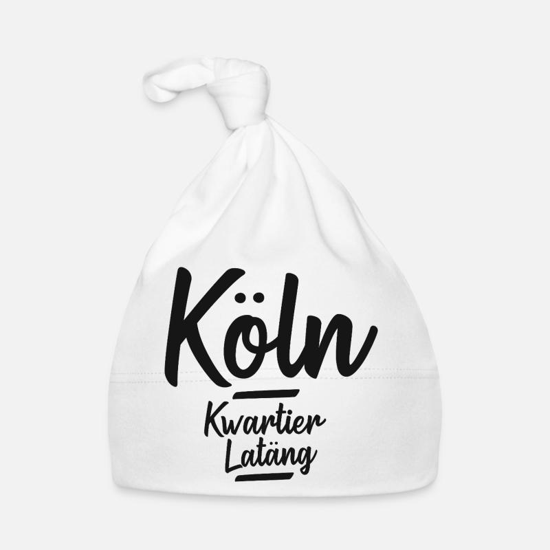 Köln Veedel Kwartier Latäng kölsch Baby Bio-Mütze
