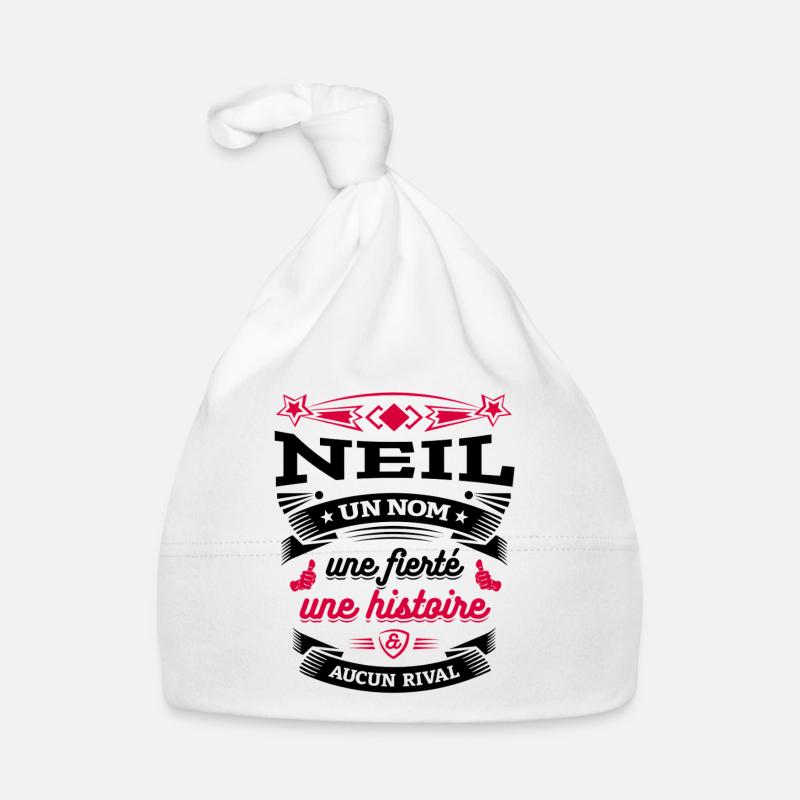 NEIL UN NOM UNE FIERTÉ AUCUN RIVAL Bonnet bio Bébé