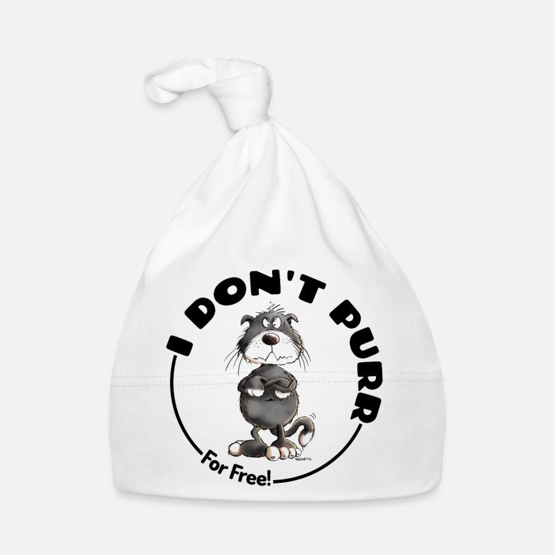 , je ne ronronne pas, chat disant chats Bonnet bio Bébé