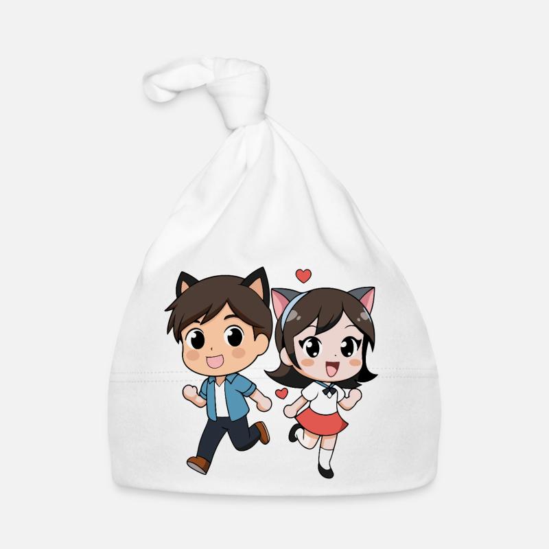 Fantasy Cat Duet for Kids Organic Baby Cap
