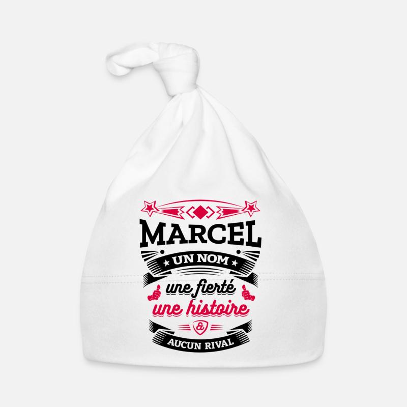 MARCEL UN NOM UNE FIERTÉ AUCUN RIVAL Bonnet bio Bébé