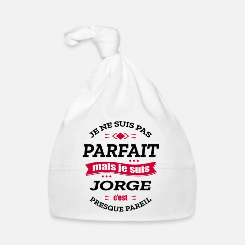 JORGE PARFAIT - PRENOM JORGE Bonnet bio Bébé