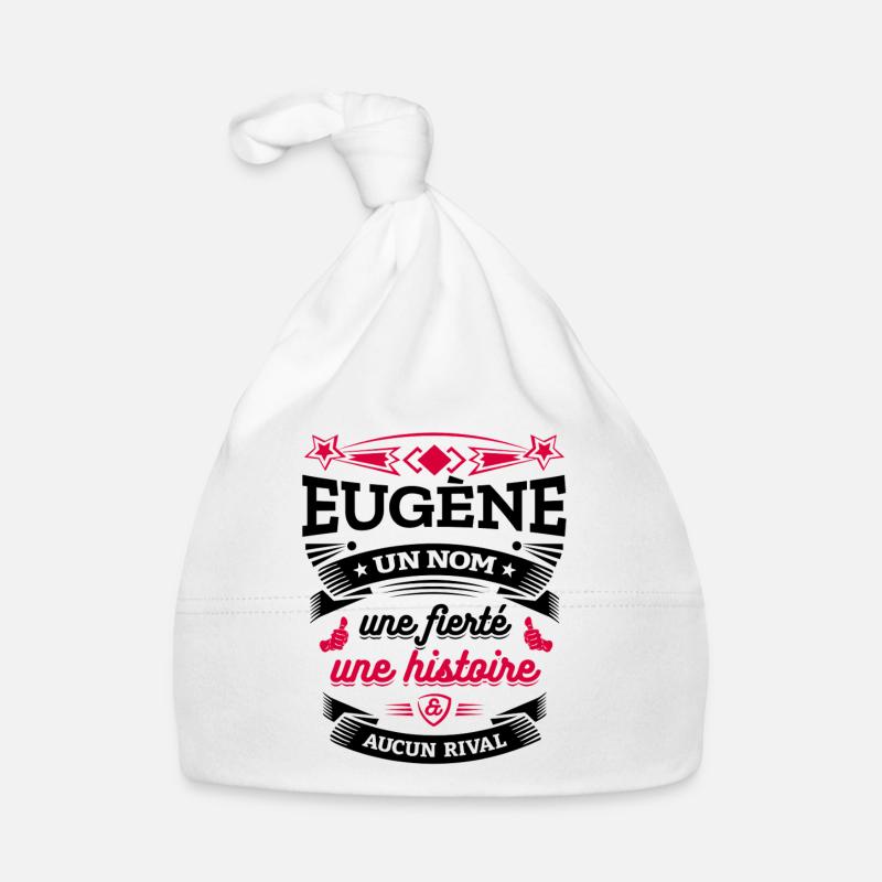 EUGÈNE UN NOM UNE FIERTÉ AUCUN RIVAL Bonnet bio Bébé