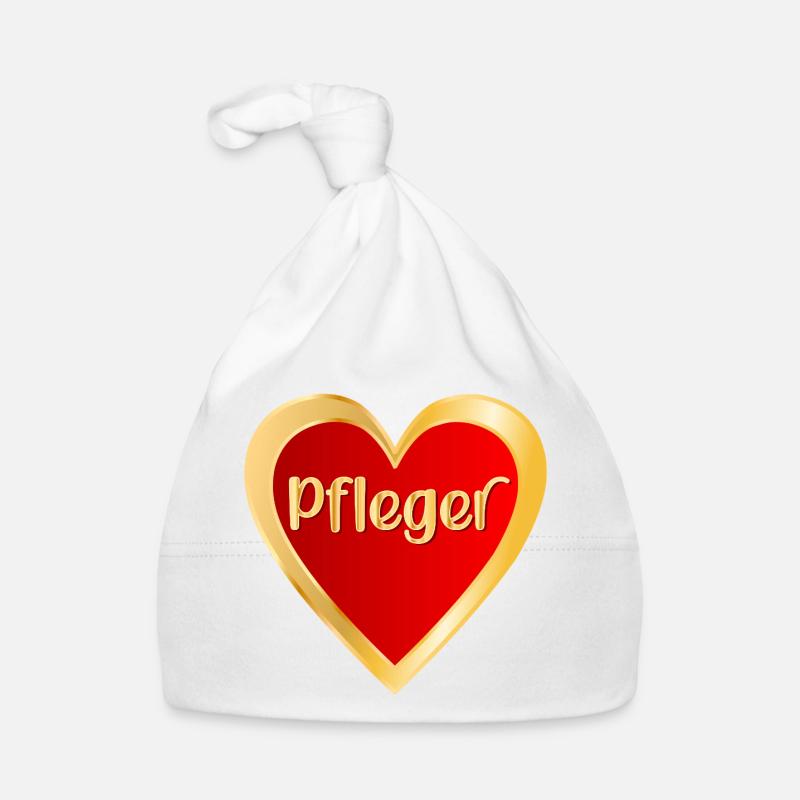 BERUF PFLEGE - HERZ PFLEGER Baby Bio-Mütze
