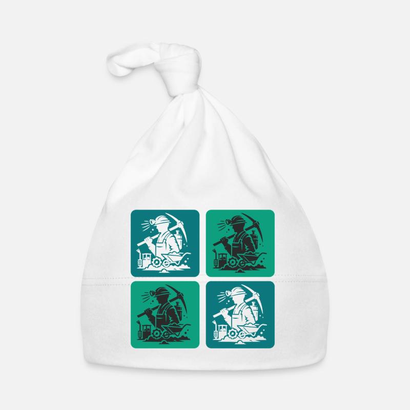 Mining Design Organic Baby Cap