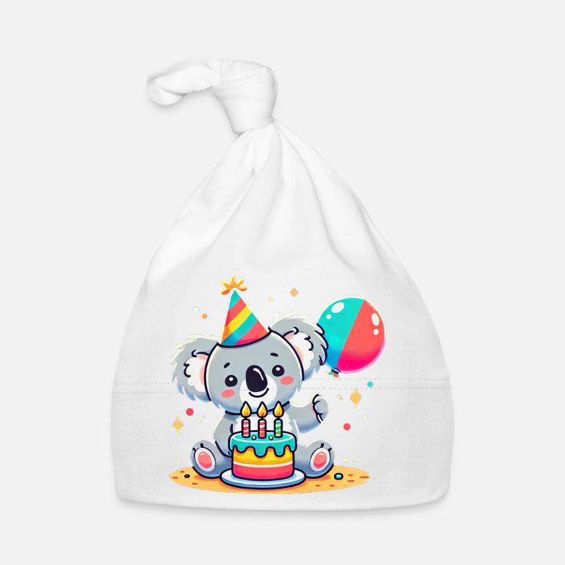 Koala Kid Celebrating Birthday Baby Bio-Mütze