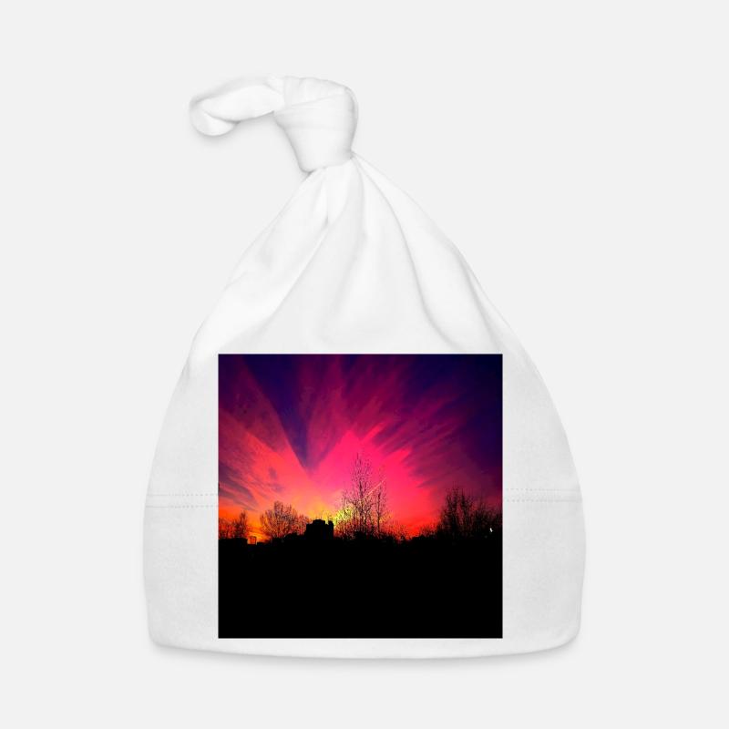 Sunset Violet Sunset Poster Organic Baby Cap