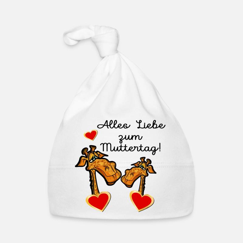 GESCHENKE ZUM MUTTERTAG MAMA KIND GIRAFFE Baby Bio-Mütze