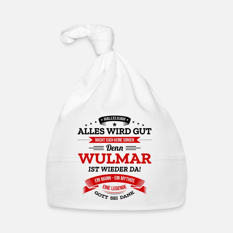 ALLES WIRD GUT, DIE LEGENDE WULMAR IST DA Baby Bio-Mütze