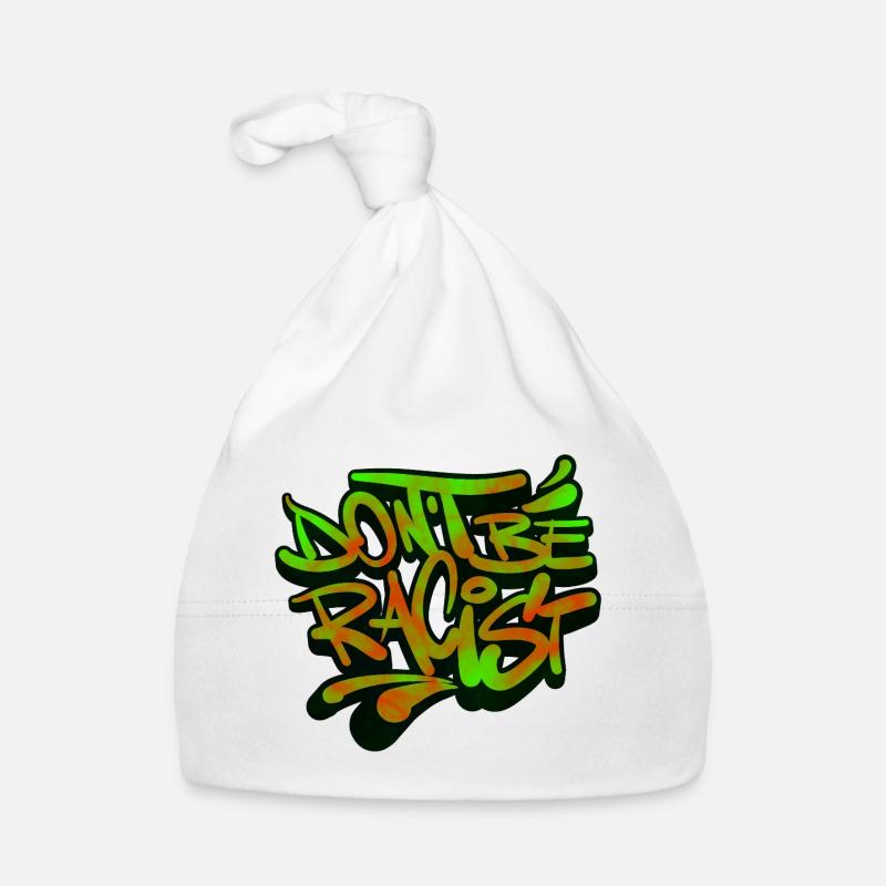 NoRacism Don't be a racist Organic Baby Cap