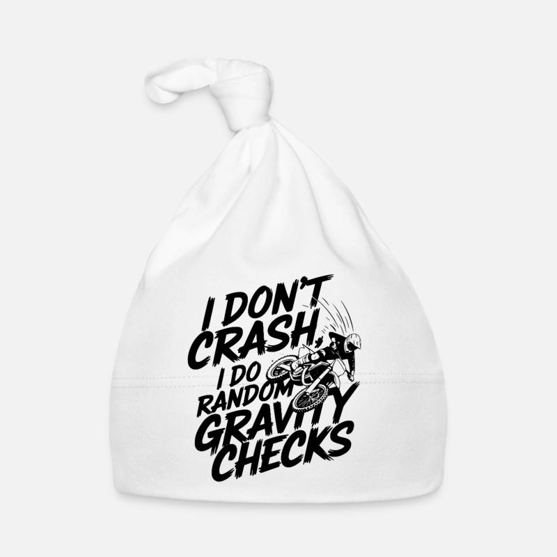 JE NE M’ÉCRASE PAS, JE FAIS DES VÉRIFICATIONS DE GRAVITÉ ALÉATOIRES Bonnet bio Bébé