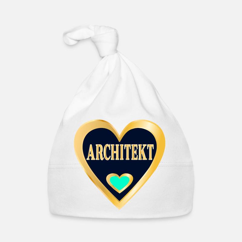 ARCHITEKTUR BERUF STUDIUM ARCHITEKT Baby Bio-Mütze
