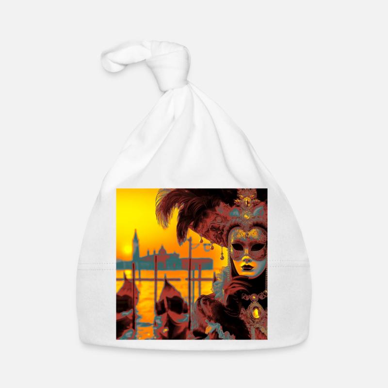 Venetian Carnival Organic Baby Cap