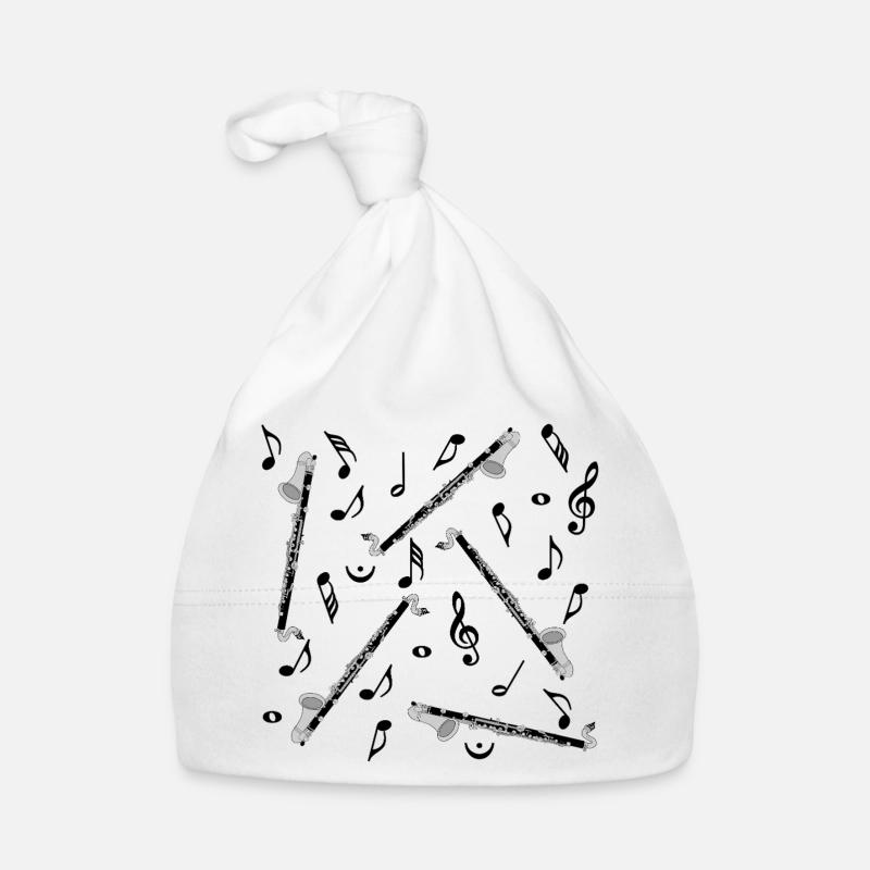 Notes de musique pour clarinette basse Bonnet bio Bébé