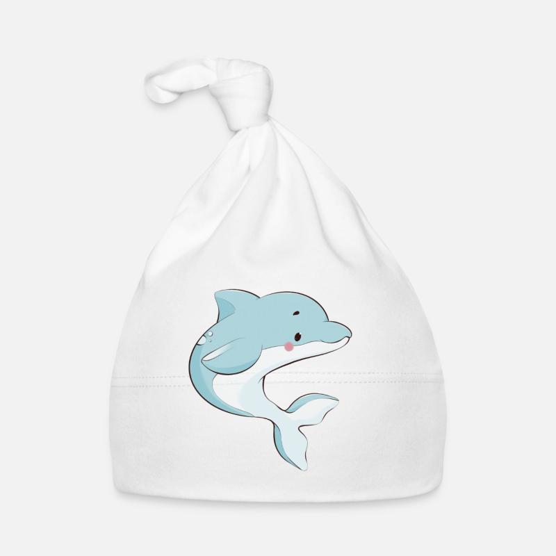 Delfin Baby Bio-Mütze