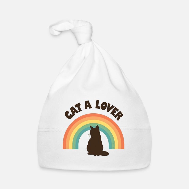 Regenbogen Liebe Katze Baby Bio-Mütze