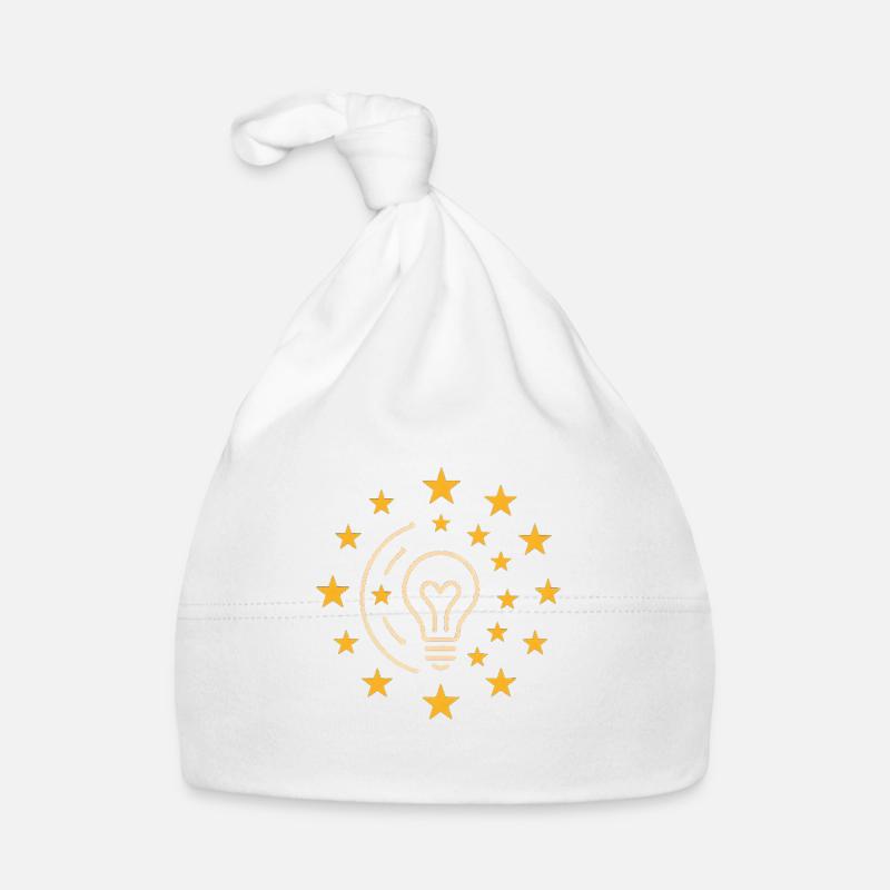 Creative light bulb with star wreath Organic Baby Cap