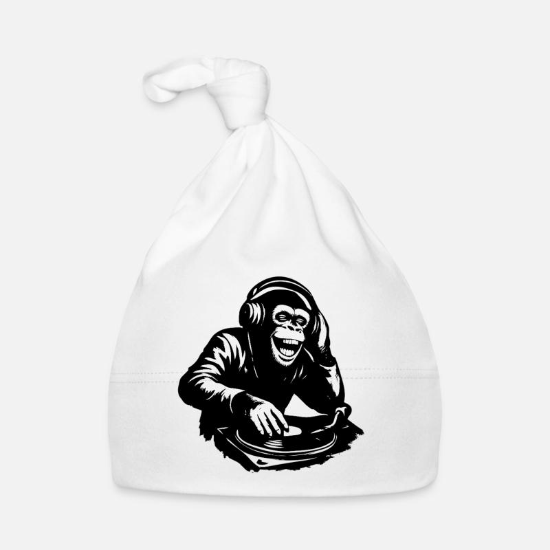 DJ The Monkey Danse à la Banksy Bonnet bio Bébé