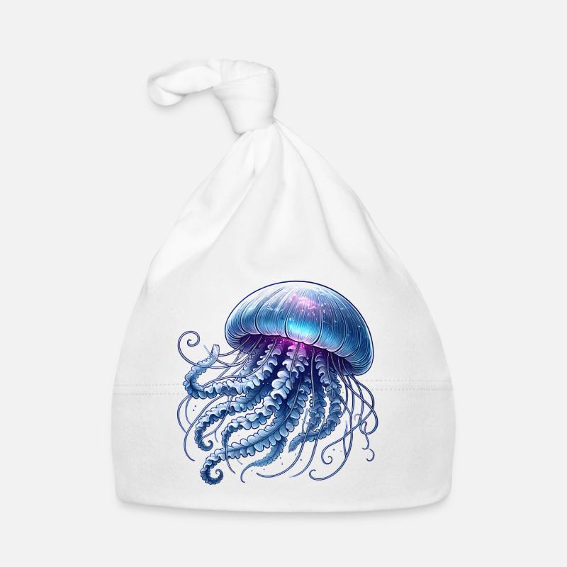 Quallen Design Baby Bio-Mütze