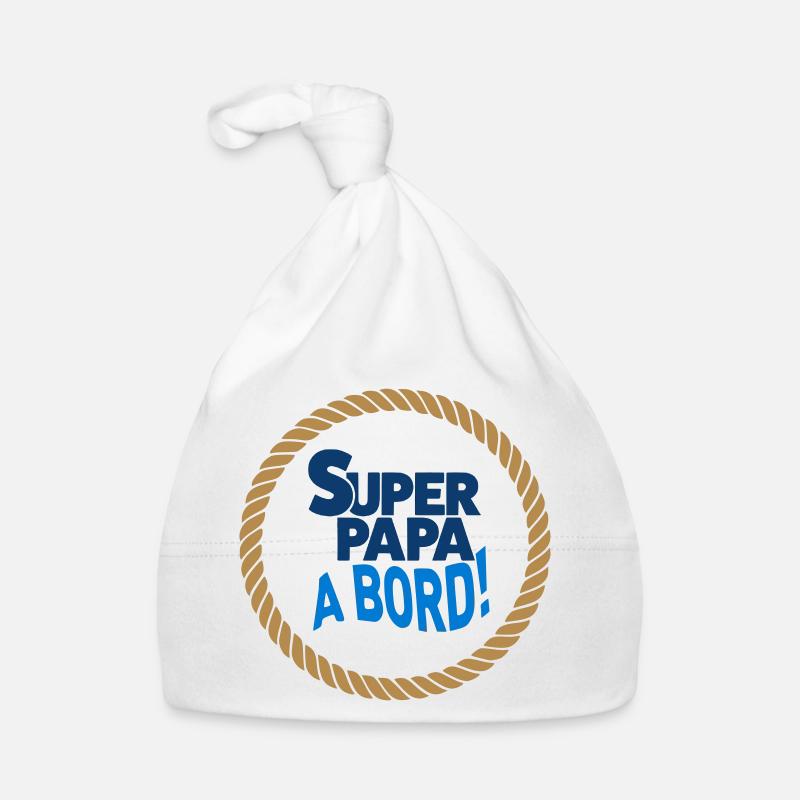 Super-Papa an Bord Baby Bio-Mütze