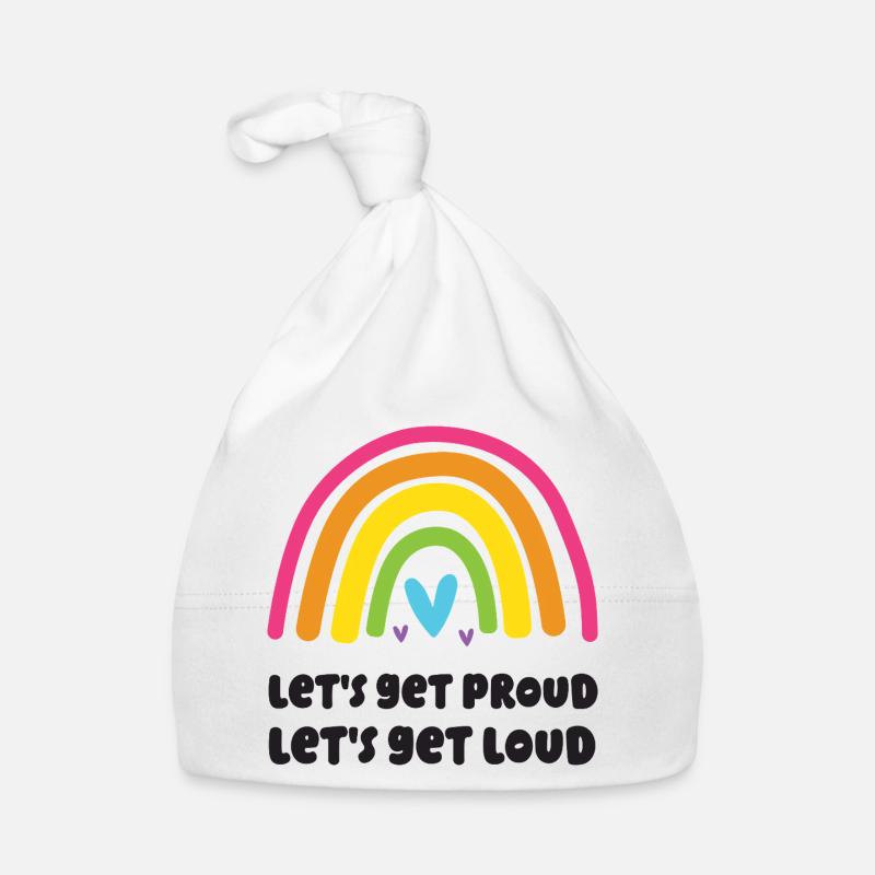 LGBT Pride Month - Lasst uns stolz werden, lasst uns laut werden Baby Bio-Mütze